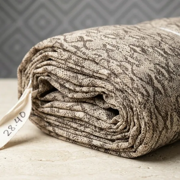 Beige_Knitted_Textured_Print_Poly_Chiffon