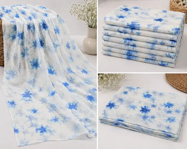 White_Blue_Tie_Dye_Print_Poly_Chiffon
