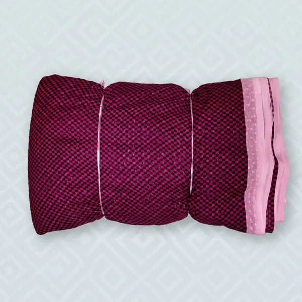 Maroon_Checkered_Poly_Chiffon_Dobby_Lurex