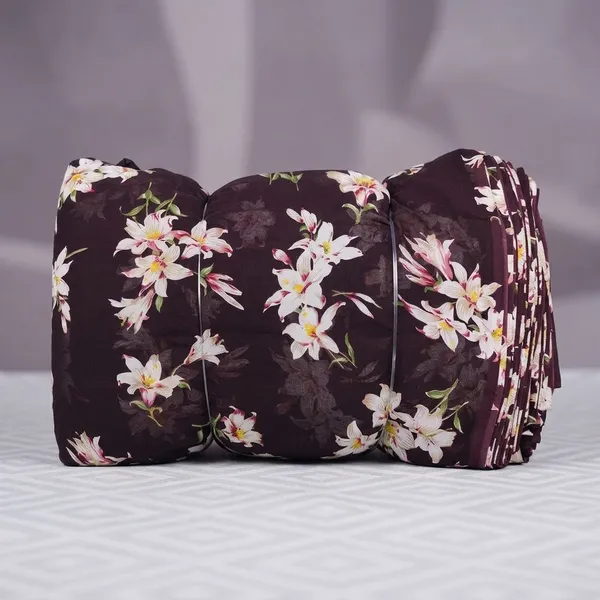 Dark_Brown_Floral_Print_Poly_Georgette