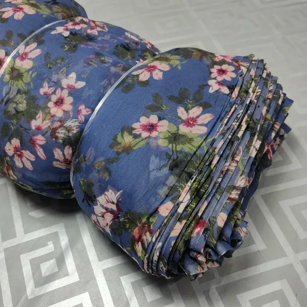 Blue_Floral_Print_Poly_Chiffon