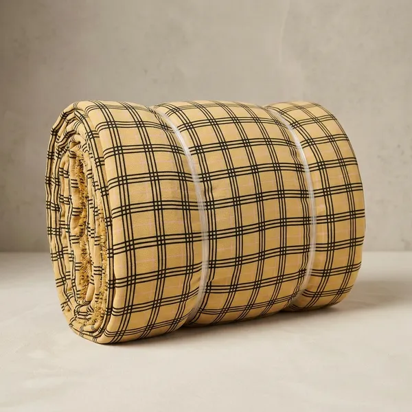Beige_Checkered_Poly_Crepe