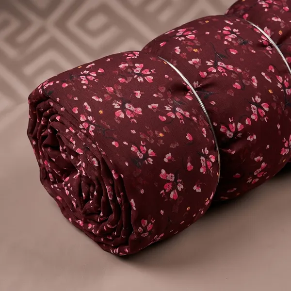 Maroon_Floral_Print_Poly_Chiffon