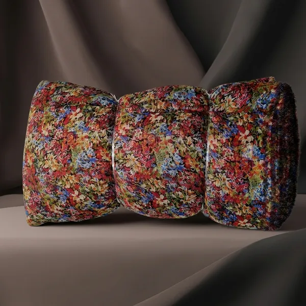 Maroon_Multicolor_Floral_Print_Poly_Chiffon