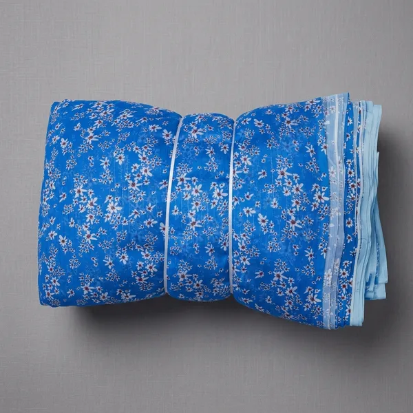 Blue_Floral_Print_Poly_Chiffon_Dobby_Lurex