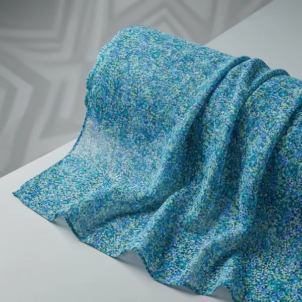 Blue_Floral_Print_Poly_Chiffon