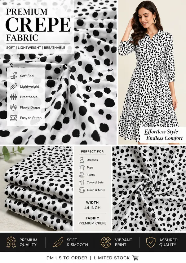 White_Dalmatian_Print_Poly_Crepe
