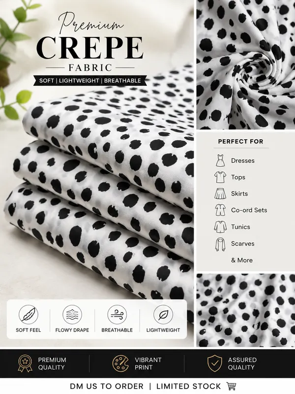 White_Dalmatian_Print_Poly_Crepe