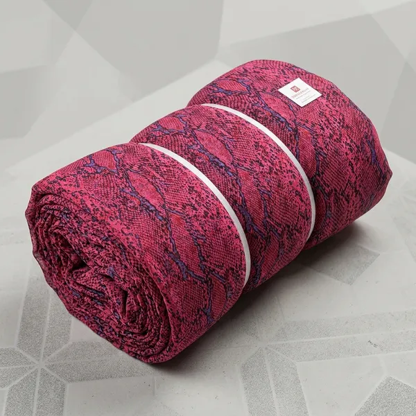 Pink_Snake_Print_Poly_Chiffon