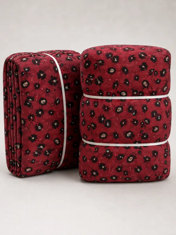 Red_Floral_Print_Poly_Chiffon