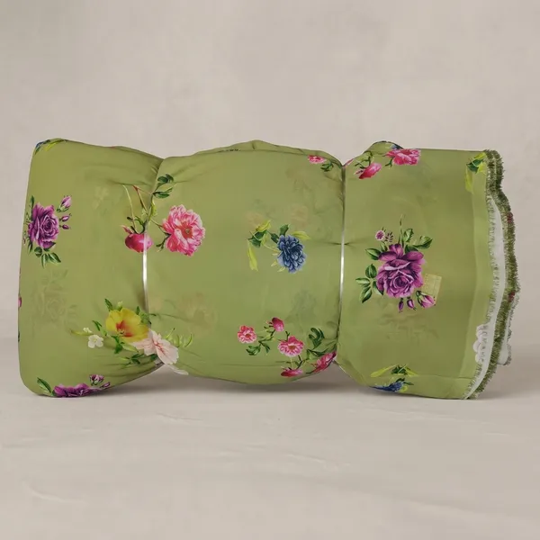 Olive_Green_Floral_Print_Poly_Georgette