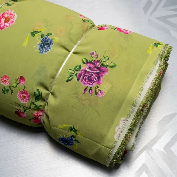 Olive_Green_Floral_Print_Poly_Georgette