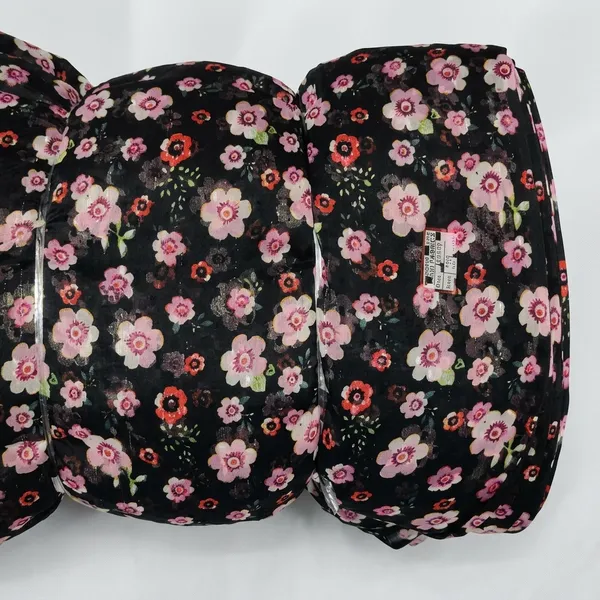 Black_Floral_Print_Poly_Chiffon_Dobby_Lurex