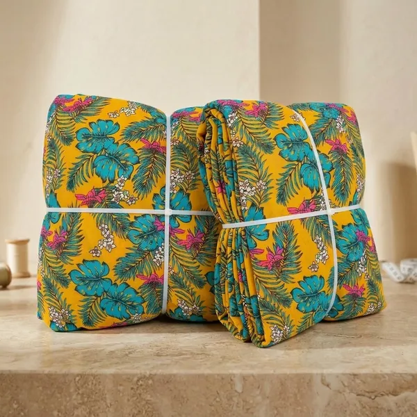 Yellow_Floral_Print_Poly_Georgette