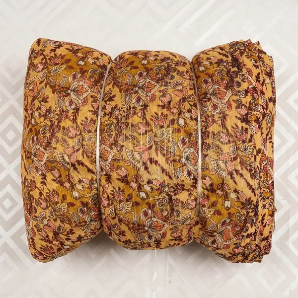 Golden_Brown_Paisley_Print_Poly_Chiffon_Dobby_Lurex
