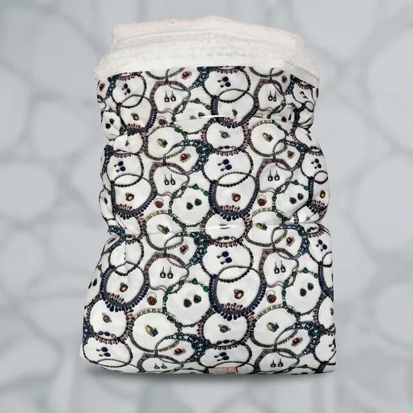 White_Multicolor_Jewellery_Circle_Print_Poly_Crepe
