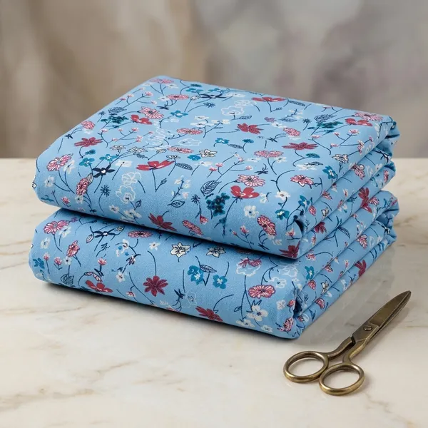 Blue_Floral_Print_Poly_Crepe