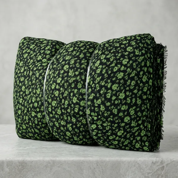 Green_Floral_Print_Poly_Chiffon