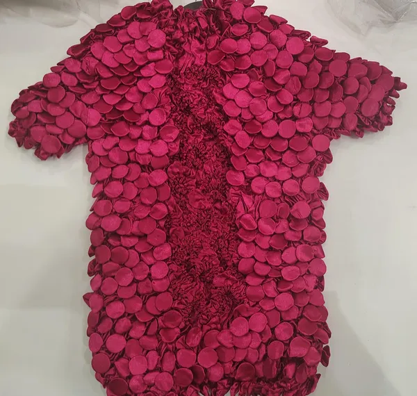 Magenta_Textured_Popcorn_Satin_Top