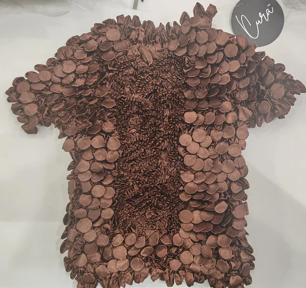 Brown_Textured_Popcorn_Satin_Top