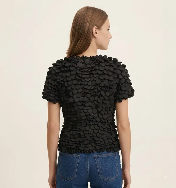Black_Textured_Popcorn_Satin_Top