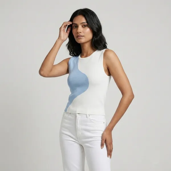Blue_Premium_Knitted_Top_For_Women