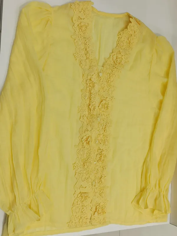Yellow_Premium_Mul_Cotton_Top_For_Women