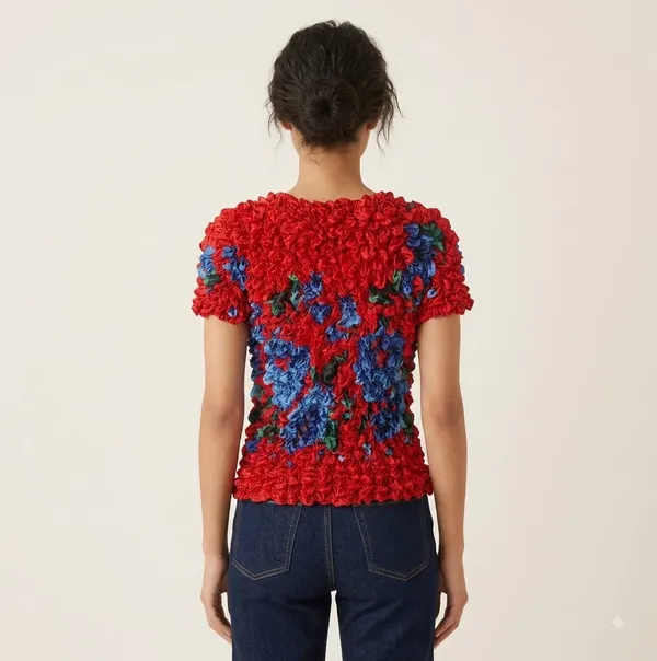 Multicolour_Textured_Popcorn_Satin_Tops
