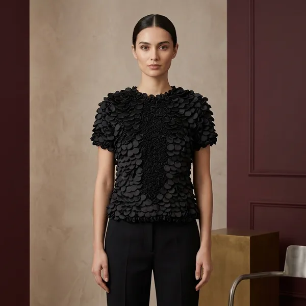 Black_Textured_Popcorn_Satin_Top