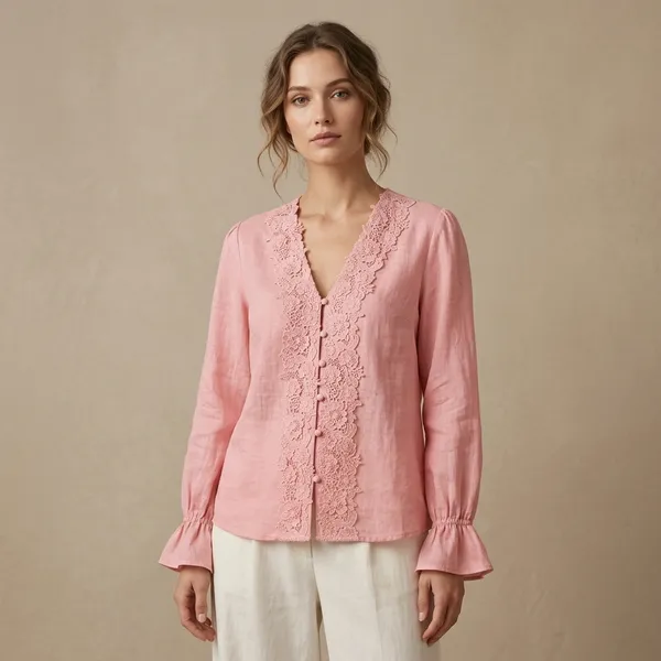 Pink_Premium_Mul_Cotton_Top_For_Women
