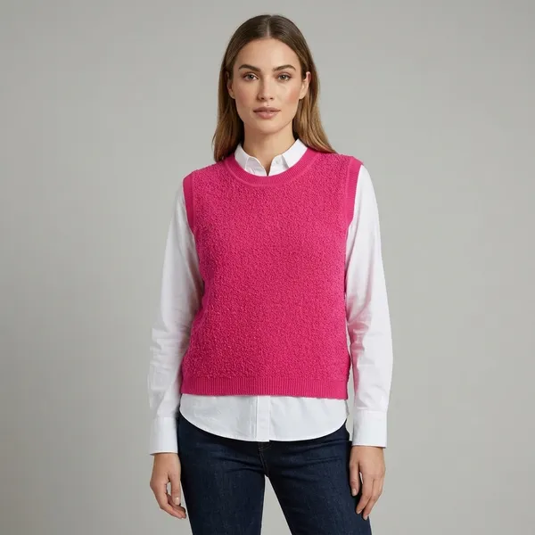 Pink_Premium_Knitted_Sweater_Vest_For_Women