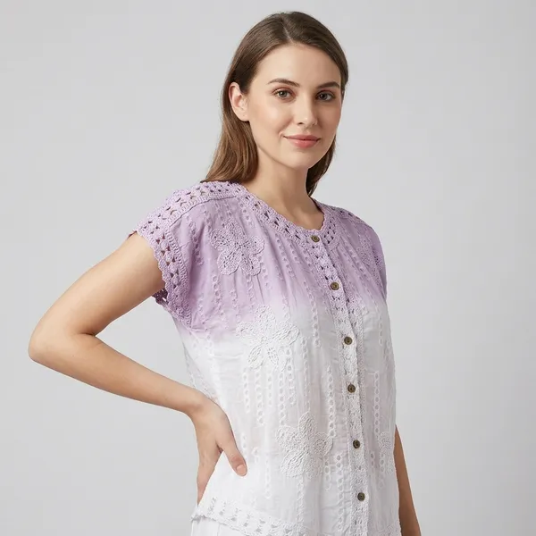 Purple_Premium_Mul_Cotton_Top_For_Women