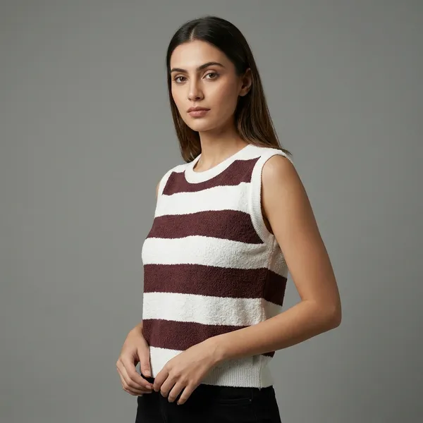 Brown_Premium_Knitted_Top_For_Women