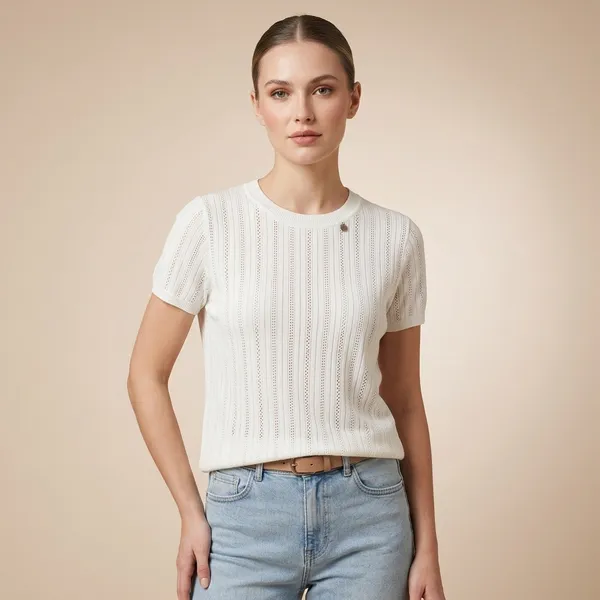 White_Premium_Knitted_Top_For_Women