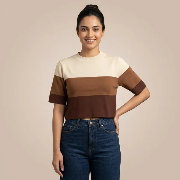 Brown_Premium_Knitted_Crop_Top_For_Women