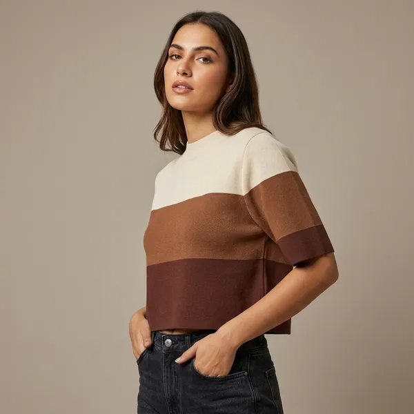 Brown_Premium_Knitted_Crop_Top_For_Women