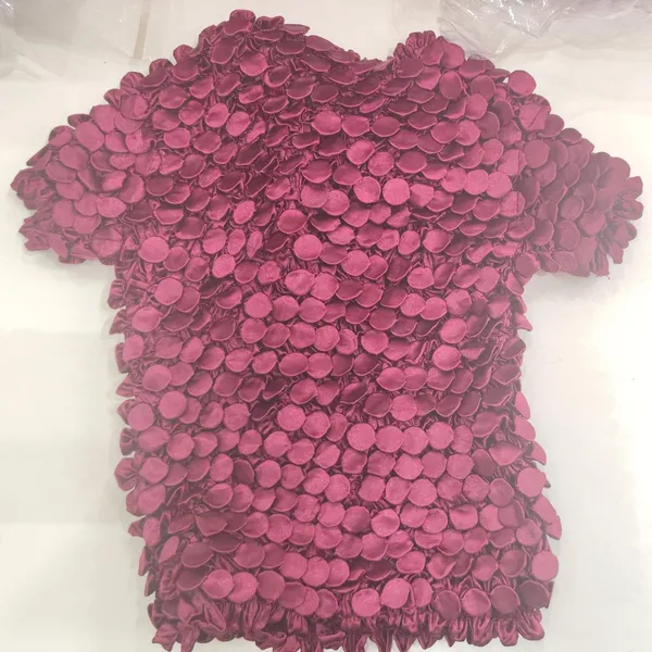 Burgundy_Textured_Popcorn_Satin_Top