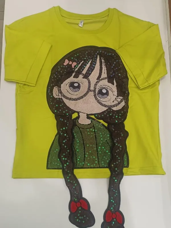 Neon_Green_Premium_Cotton_Spandex_T-Shirt_For_Women