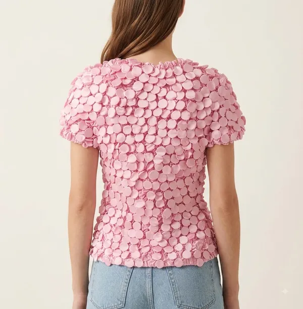 Pink_Textured_Popcorn_Satin_Top
