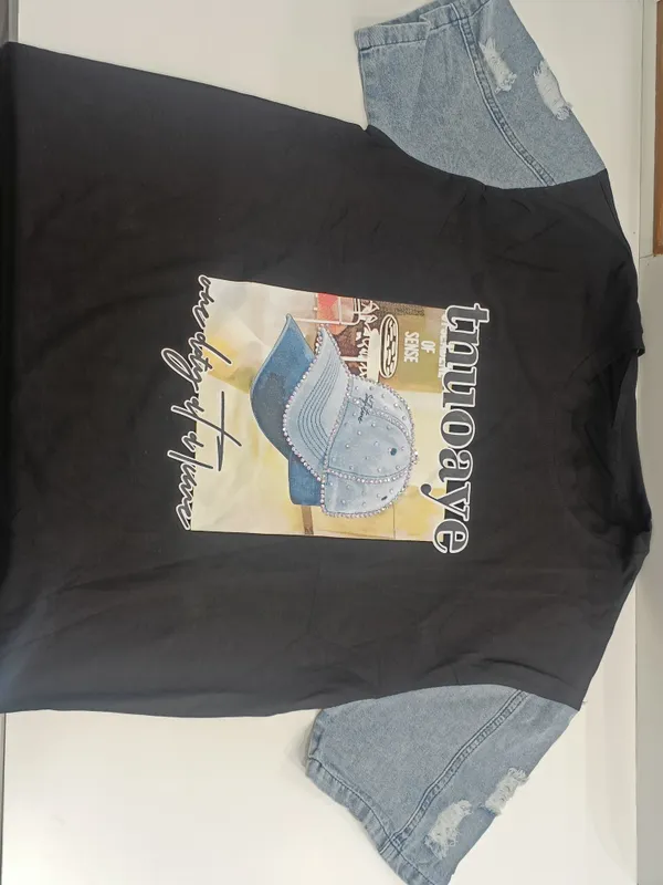 Black_Premium_Cotton_Spandex_T-Shirt_For_Women