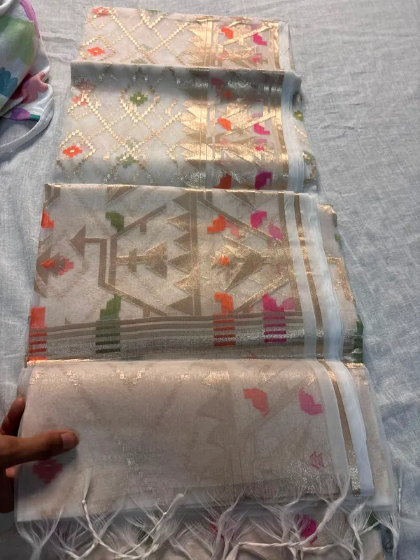 Off_White_Organza_Geometric_Zari_Embroidered_Saree_For_Women