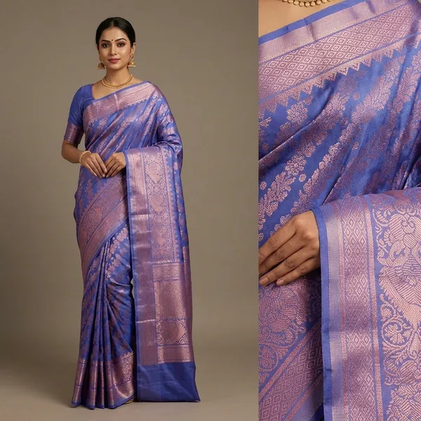 Blue_Kanjivaram_Silk_Saree_For_Women