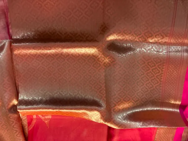 Red_Silk_Saree_With_Golden_Zari_Border_And_Peacock_Motifs