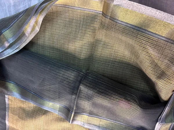 Grey_Kota_Silk_Floral_Embroidered_Saree_With_Golden_Border