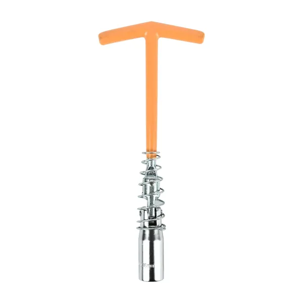 T_Handle_Spark_Plug_Wrench_Ce_60042_Heavy_Duty_Spark_Plug_Removal_Tool_Steel_Socket_With_Spring_Grip_Ideal_For_Motorcycles_Scooters_Small_Engines