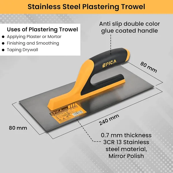 Plastering_Trowel_Professional_Finishing_Tool_For_Smooth_Plaster_Cement_And_Drywall_Application_Durable_Stainless_Steel_Blade_With_Comfortable_Grip_Handle_And_Diy_Projects