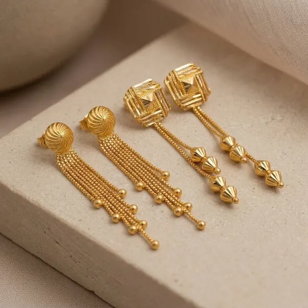 Tijarah_Gold_Dangle_Earring_Brass_Gold-Plated_For_Women_Pack_Of_2