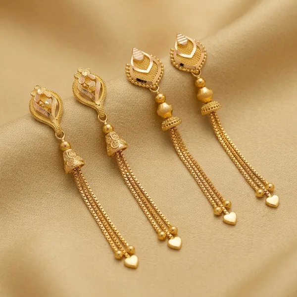 Tijarah_Gold_Dangle_Earring_Brass_Gold-Plated_For_Women_Pack_Of_2