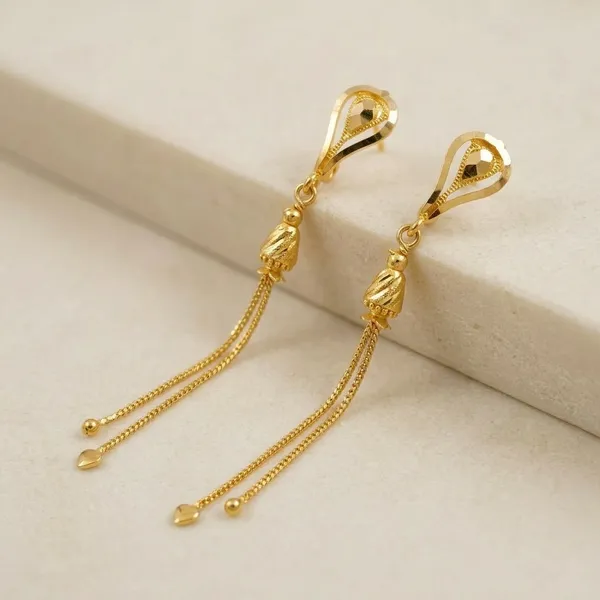 Tijarah_Gold_Drop_Tassels_Brass_Gold-Plated_For_Women_Pack_Of_1