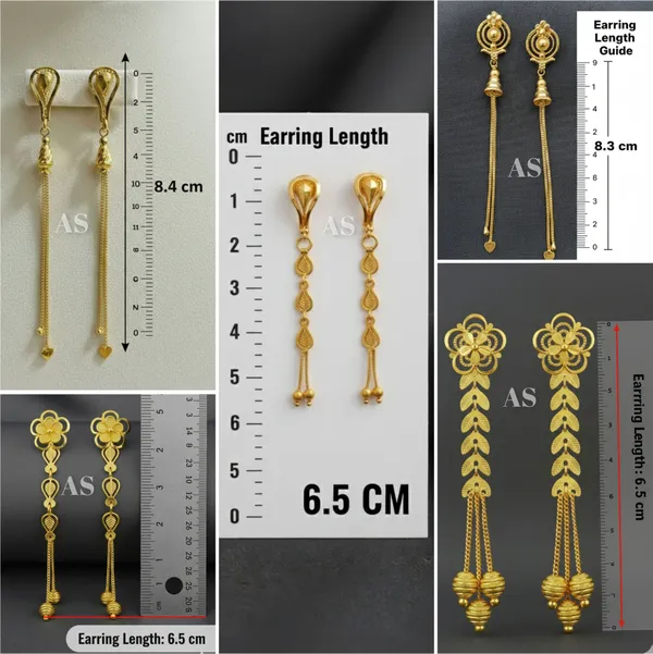 Hfjewels_Gold_Drop_Earring_Brass_Gold-Plated_For_Women_Pack_Of_5